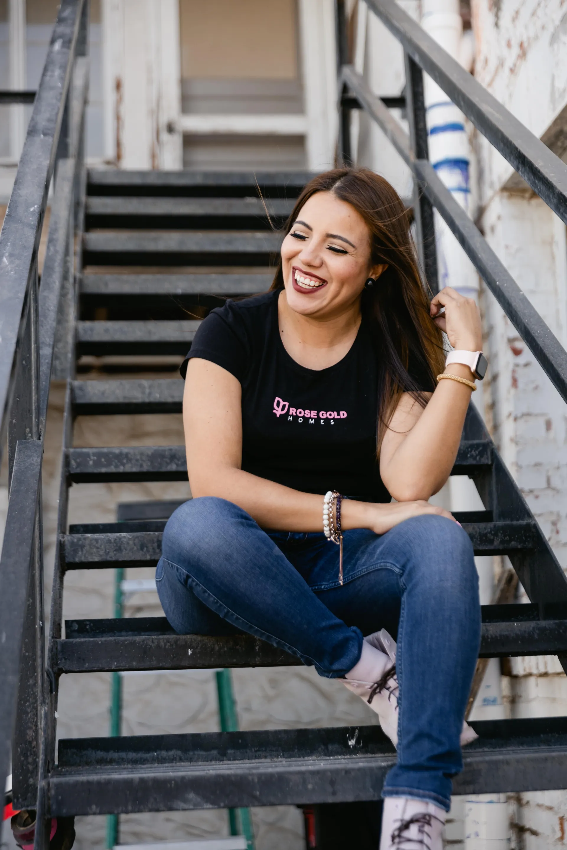 Nayeli Meza at work in El Paso