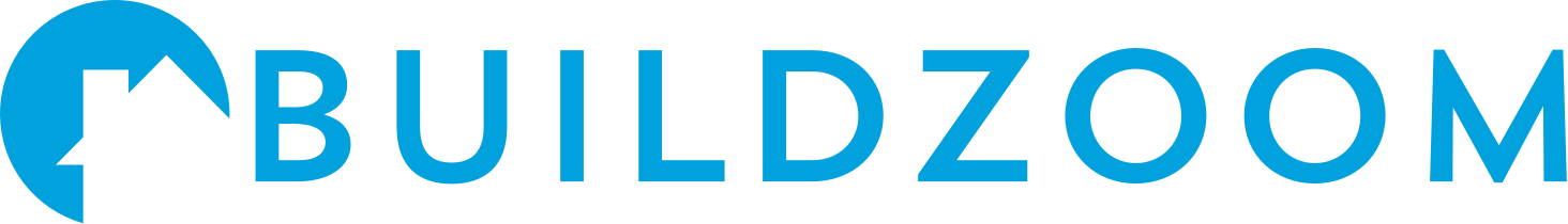 BuildZoom logo with stylized house in circle