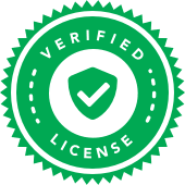 Verified License badge